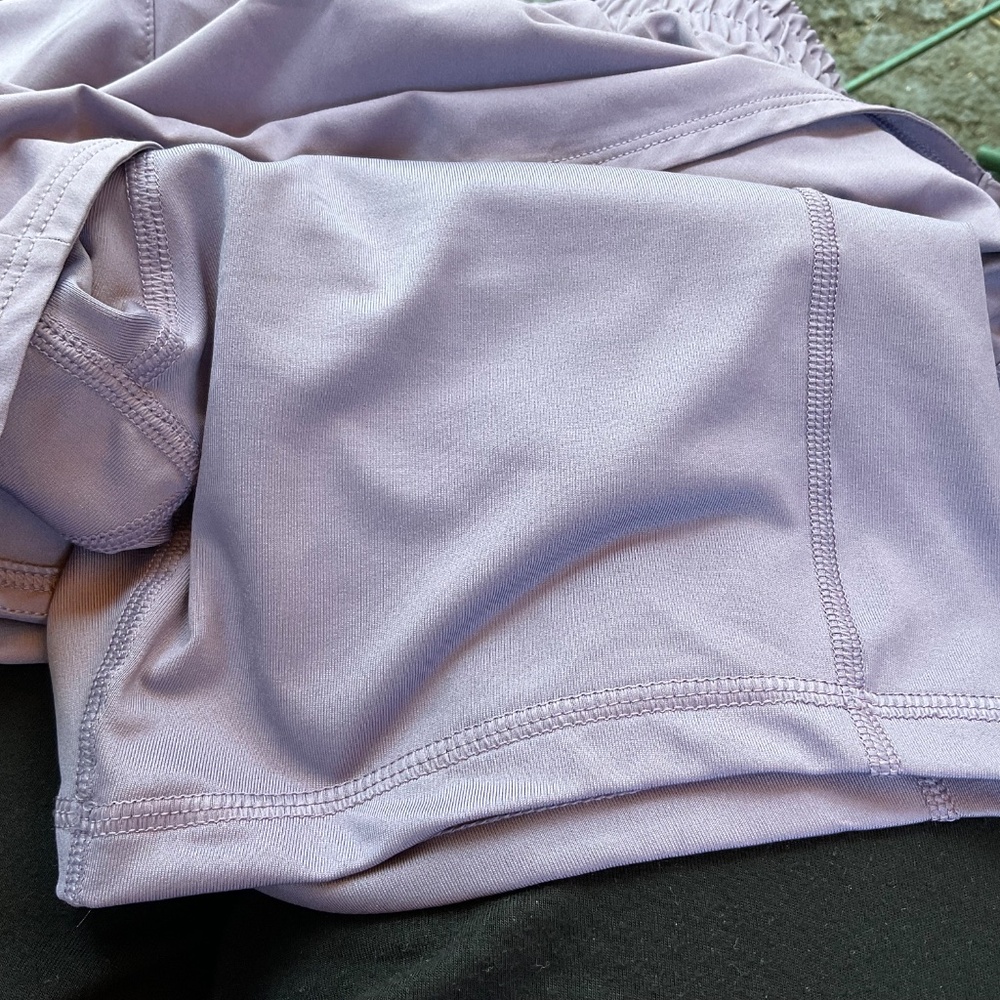 Nike Training Shorts Womens Size M Lavender Dri Fit Brief Lined Loose Fit NWT - Picture 14 of 14